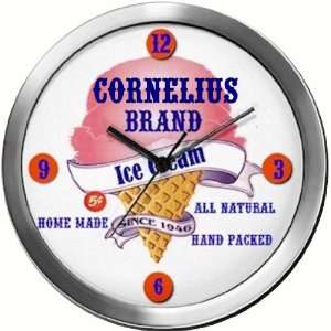  CORNELIUS 14 Inch Ice Cream Metal Clock Quartz Movement 