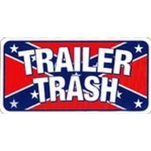  Redneck Trailer Trash on Confederate Flag License Plates 