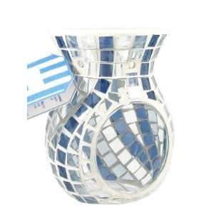 Bath and Body Works Slatkin & Co. Blue Glass Oil Warmer for use with 