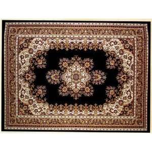  Laila De Luxe Collection Traditional Style 5x8 Black Area 