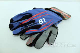 Eleven81 trail lite gloves Blue/Red color Large size Full finger Lycra 