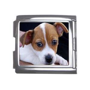  Jack Russell Puppy Dog 3 Megalink Italian Charm T0703 