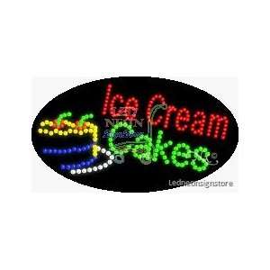  Ice Cream Cakes LED Sign 15 inch tall x 27 inch wide x 3.5 