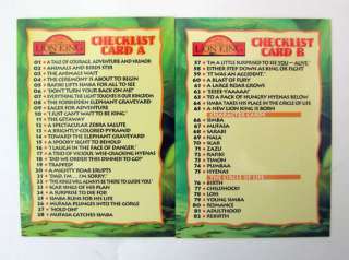 1994 Lion King Disney Trading Cards 90 Set SkyBox MINT  