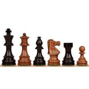  French Lardy Staunton Chess Set in Ebonized Boxwood 