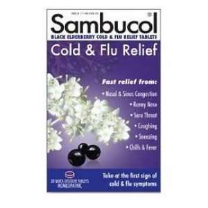 Sambucol Black Elderberry Cold & Flu Relief Dissolving 