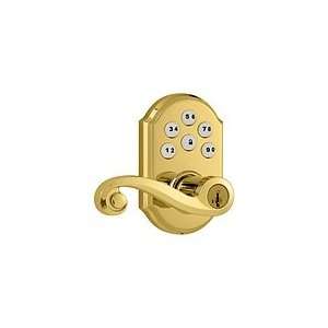 Kwikset 911 L03 Lifetime Polished Brass SmartCode Touchpad Entry Lever