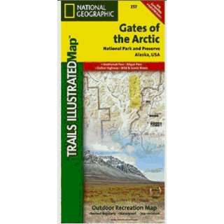   TI00000257 Map Of Gates Of The Arctic   Alaska