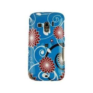   Cover Case Red Flower on Blue For T Mobile HTC Touch Pro 2 Cell