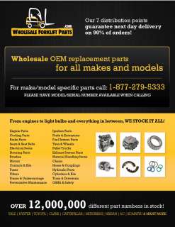 Wholesale Forklift Parts for Hyster, Yale, Toyota, Clark, Cat, Nissan 