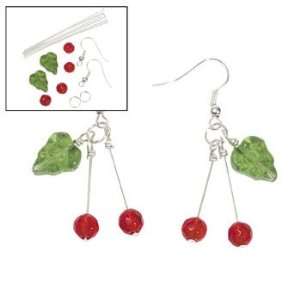 Cherry Earrings Kit   Beading & Bead Kits Arts, Crafts 