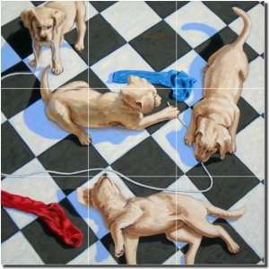  Play Time by Beaman Cole   Artwork On Tile Ceramic Mural 