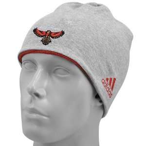   Atlanta Hawks Ash & Red Reversible Knit Beanie Cap