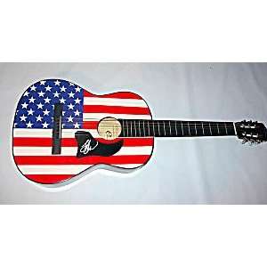 LEE ANN WOMACK Autographed Signed USA FLAG Guitar UACC