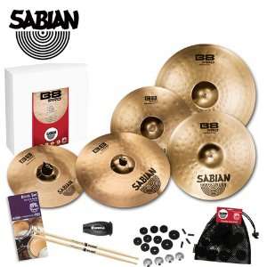  Sabian B8 Pro Power Rock Cymbal Pack   Includes LP Rumba 
