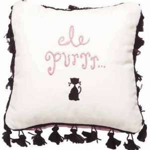  Throw Pillow   Le Purrr 