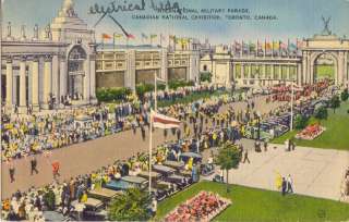 Military Parade @ Canadian National Exhibition Postcard  