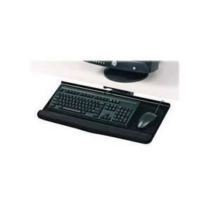  keyboard manager features foam wrist pad, 17 3/4 track and metal 