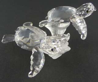   Crystal Figurine #826480 Baby Sea Turtles with Box & COA  