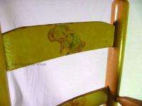   Booster Chair Slatted CHILD Seat Baby Bunnies Lamb Decoupage  