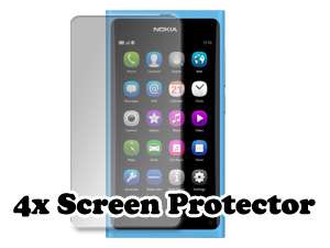 pcs Color Rubber Cover Case + LCD Protector For Nokia N9  