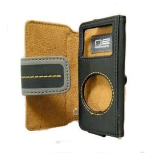  Belkin iPod Nano Leather Folio Case, Black/Yellow 