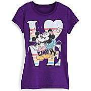 MINNIE MICKEY MOUSE Disney 7 8 10 12 14 SHIRT Top LOVE  