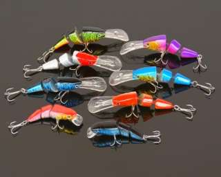 8X 90mm SWIM BAIT FISHING LURES lot TACKLE high quality 8 color new 