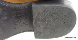 Vtg Tony Lama White Label Cowboy Boots 6 Row Multicolor Spiky Stitch 