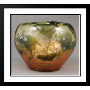  Tiffany, Louis Comfort 32x28 Framed and Double Matted Vase 