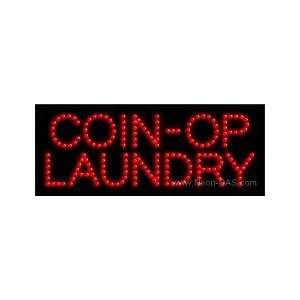  Coin Op Laundry LED Sign 8 x 20