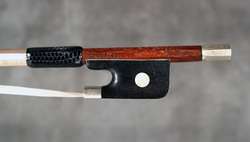 fine certified French violin bow by F. Lotte, 1935  