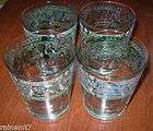 Vintage Cera Grape Motif On The Rocks Glasses