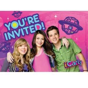  iCarly Invitations 8 Pack