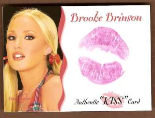 Brooke Brinson 2004 Bench Warmer Authentic Kiss Card 11  