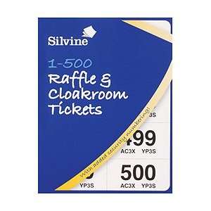  Silvine Cloakroom Tickets 500 Tickets [Office Product 