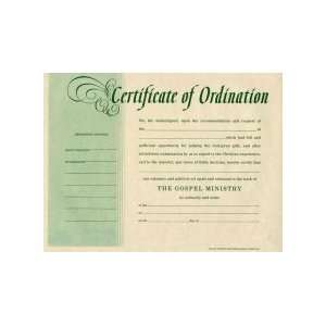 Certificate Ordination Minister (Package of 6)