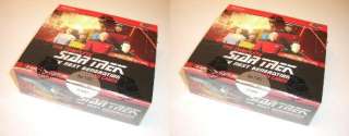NEW TWO Complete Star Trek TNG Series 2 Sealed Box x2  8 Autos + P1 