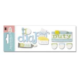  Jolees Boutique Title Wave Stickers, Baby/Diaper Duty 
