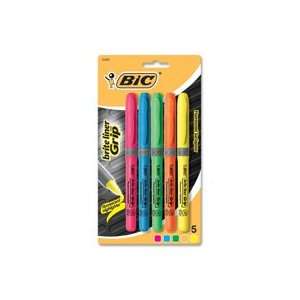  Bic Corporation Products   Brite Liner Grip Highlighter, Chisel Tip 