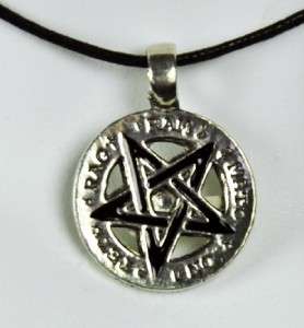 Necro Occult Inverted Pentagram Necklace Horns Up Satan  