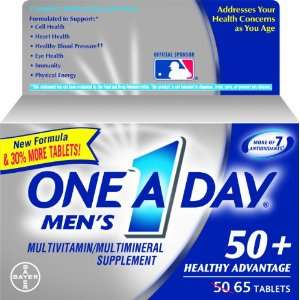  One A Day Mens 50+ Advantage Multivitamins, 65 Count 