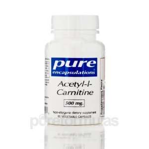 Pure Encapsulations Acetyl l Carnitine 500 mg. 60 Vegetable Capsules