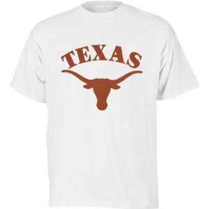    Texas Longhorns White Texas Bevo T Shirt