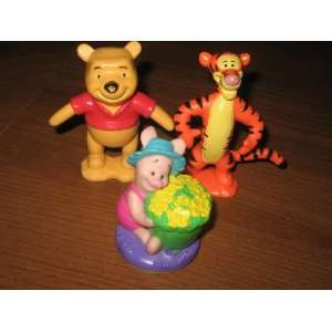  Winnie the Pooh, Tigger, and Piglet    Miniature Pvc 