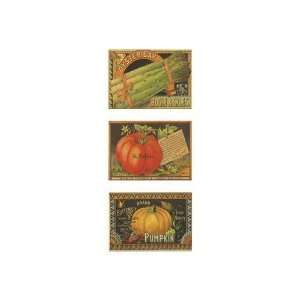  Vegetables Trio Poster Print