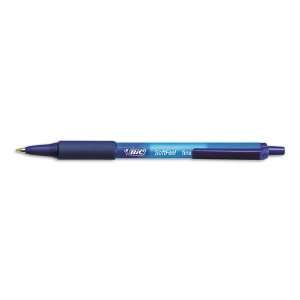  BIC® Soft Feel Retractable Ballpoint Pen, Blue Ink, Fine 