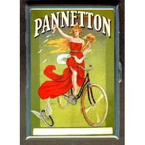 PANNETTON BICYCLE VINTAGE AD ID Holder, Cigarette Case or Wallet MADE 