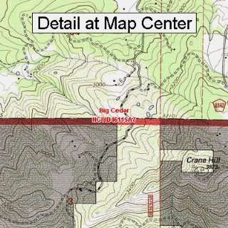 USGS Topographic Quadrangle Map   Big Cedar, Idaho (Folded/Waterproof 