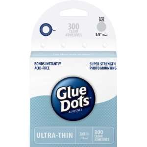  Glue Dots 3/8 Memory Dot Roll 300 Clear Dots (5029) Arts 